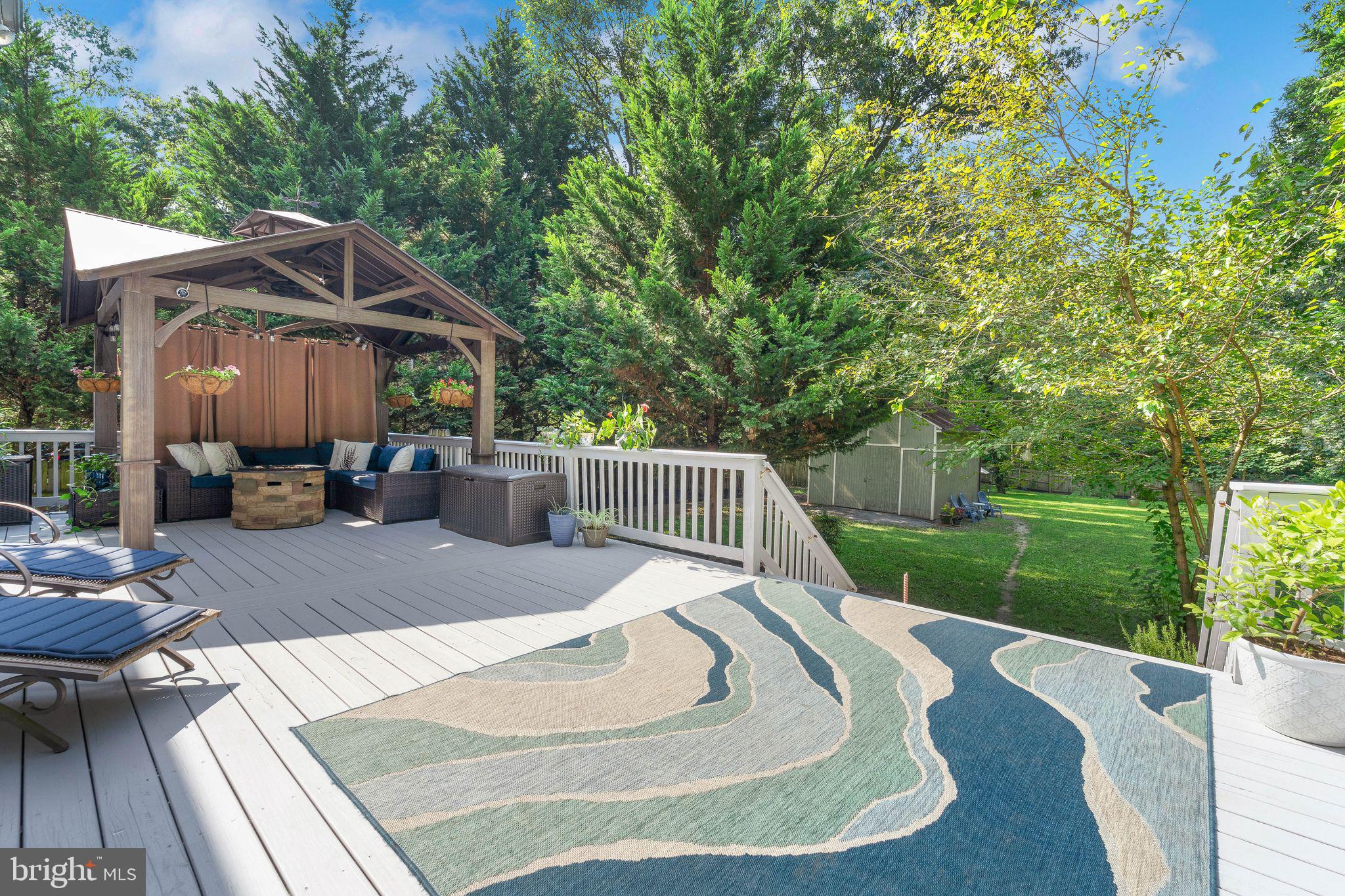 1012 B And L Club Road Pasadena, MD 21122 - Photo 39 of 54 Large deck with gazebo
