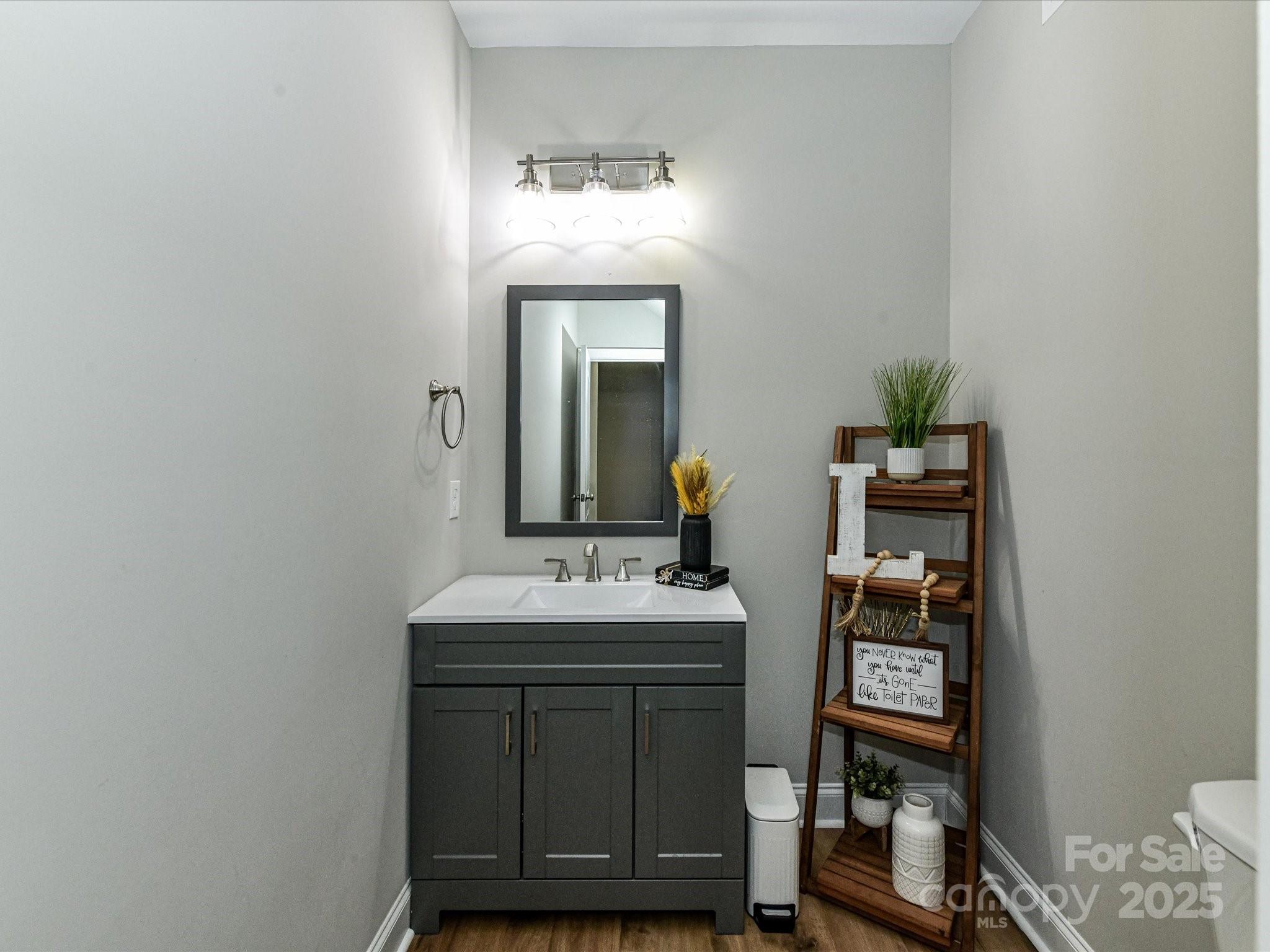 899 Hasty Road Marshville, NC 28103 - Photo 27 of 44 a bathroom with a sink and a mirror