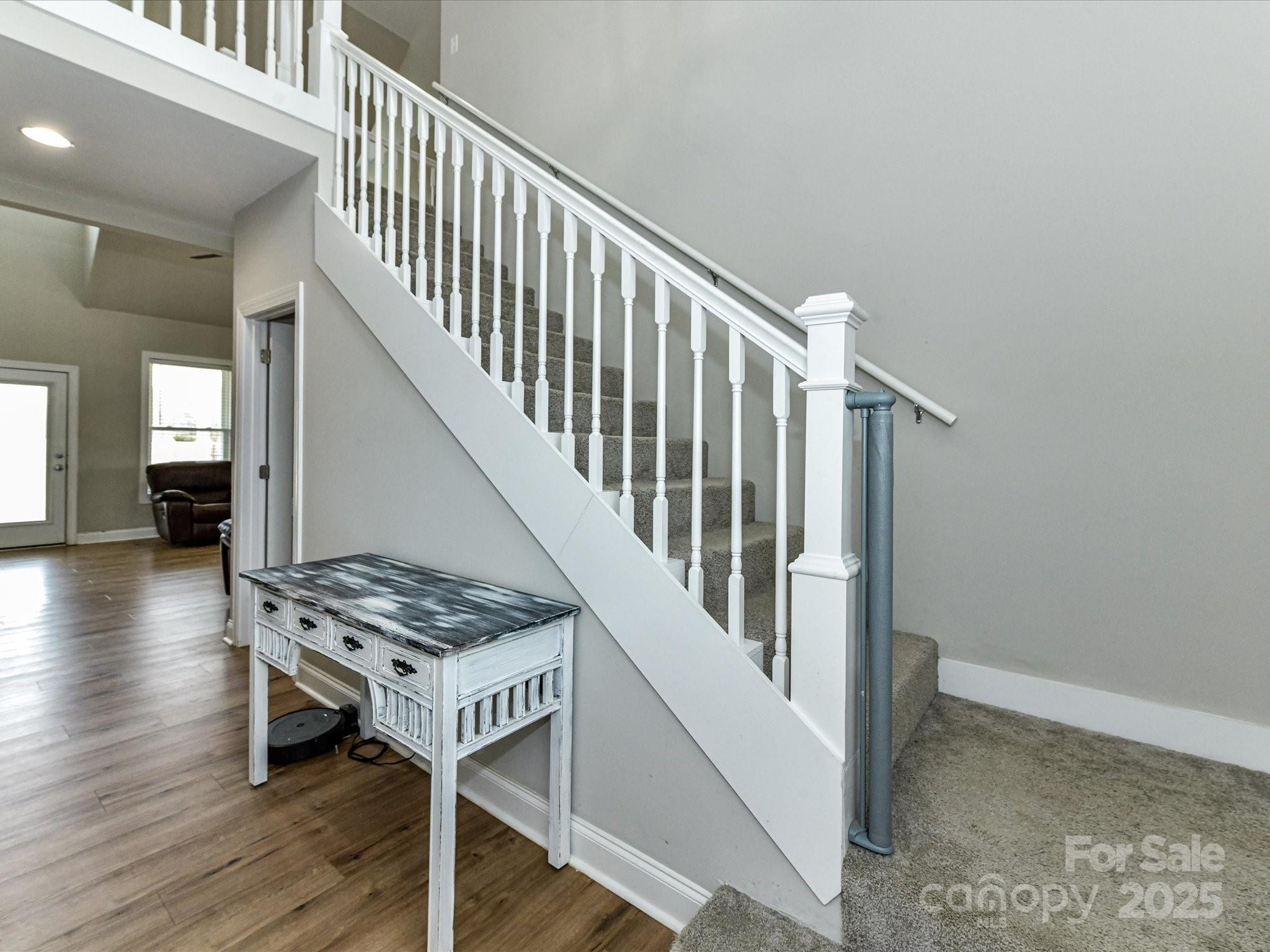 899 Hasty Road Marshville, NC 28103 - Photo 29 of 44 a view of entryway and hall with wooden floor