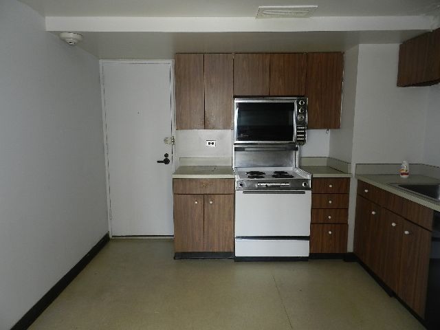 175 East Delaware Place, Unit 7109 Chicago, IL 60611 - Photo 10 of 14 a kitchen with a stove and a microwave