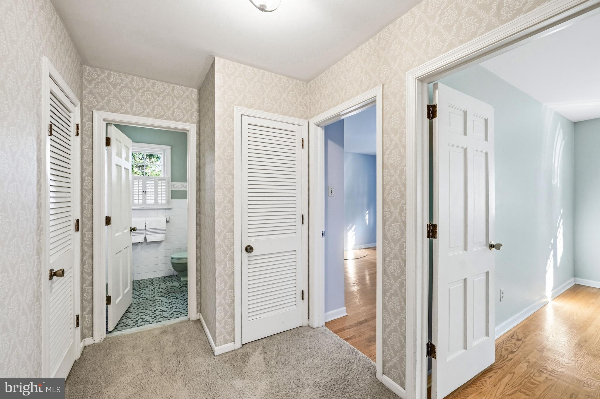 305 Gulph Hills Road Wayne, PA 19087 - Photo 25 of 49 Hallway-Bath + 2 Bedrooms
