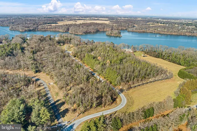 a view of a lake with a mountain
