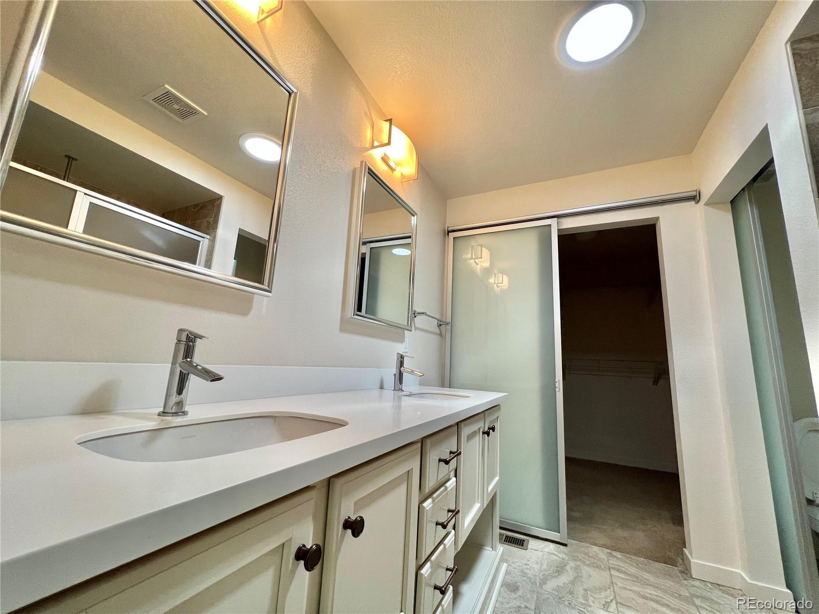 14000 Touchstone Point Parker, CO 80134 - Photo 11 of 19 a bathroom with a sink and a mirror