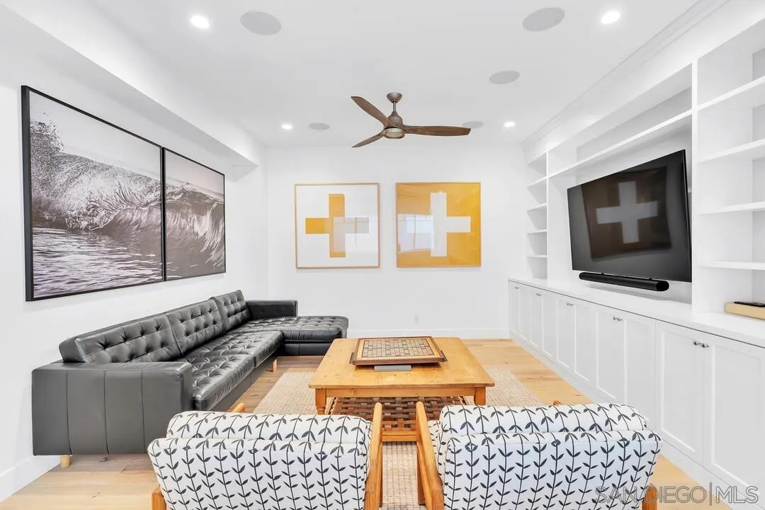 949 D Avenue Coronado, CA 92118 - Photo 19 of 28 a living room with furniture and a flat screen tv
