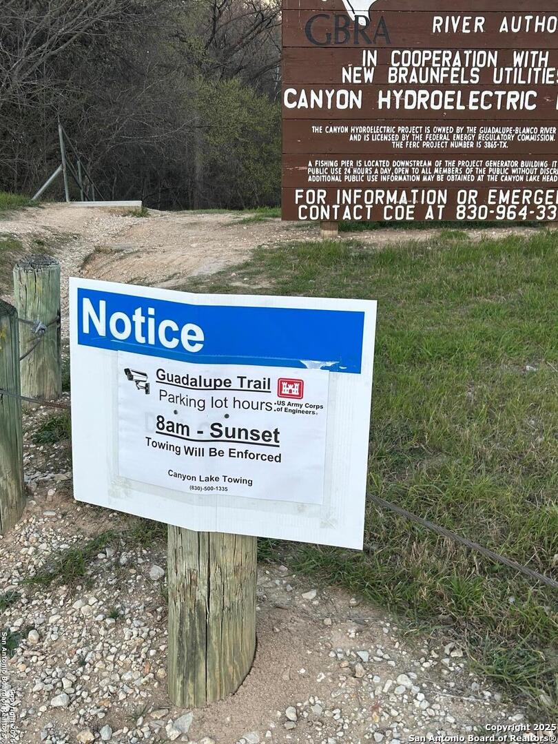 443 Arthur Court Spring Branch, TX 78070 - Photo 19 of 22 a sign broad on the side of the park