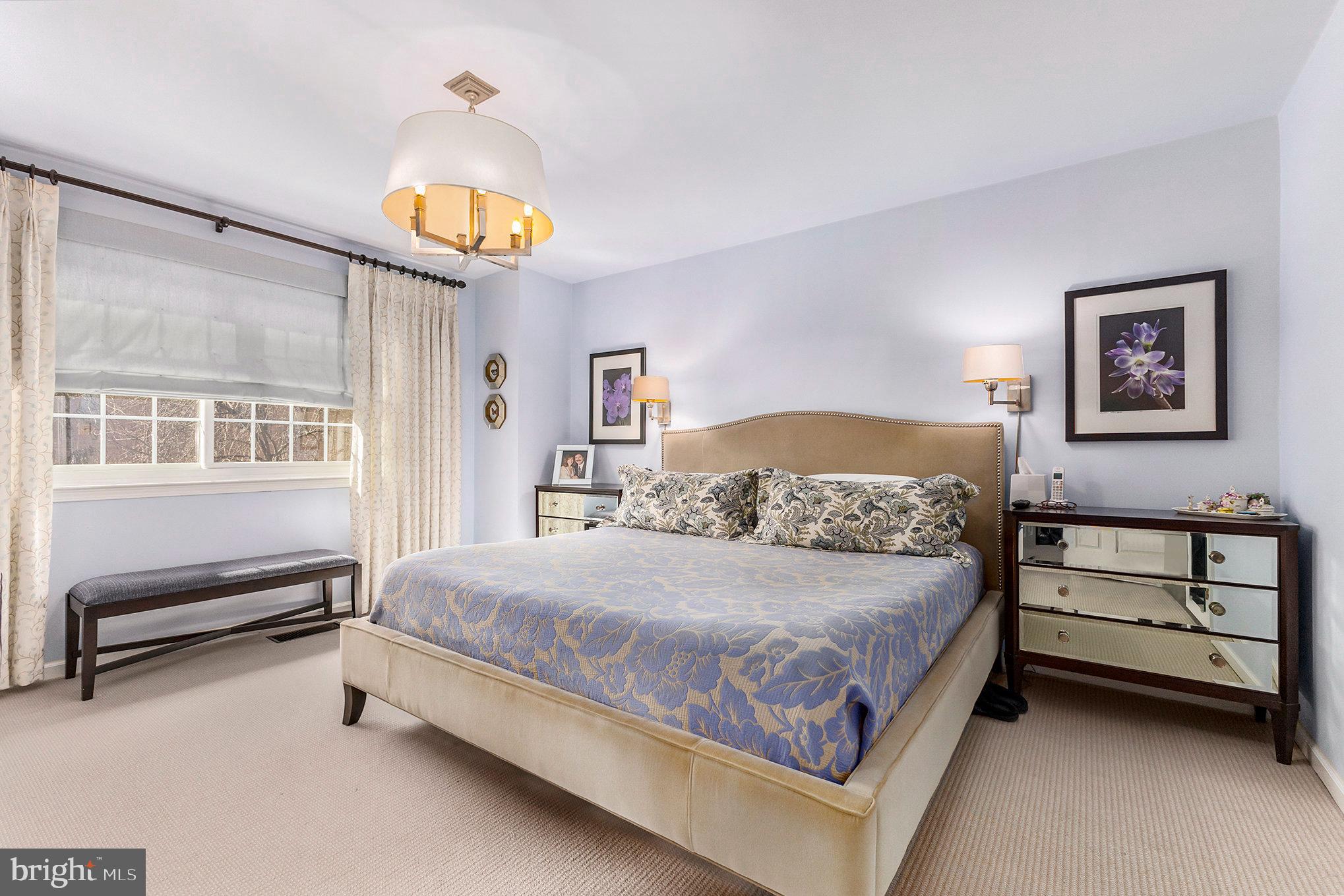 6 Lantern Lane Chesterbrook, PA 19087 - Photo 19 of 37 a bedroom with a bed and a window