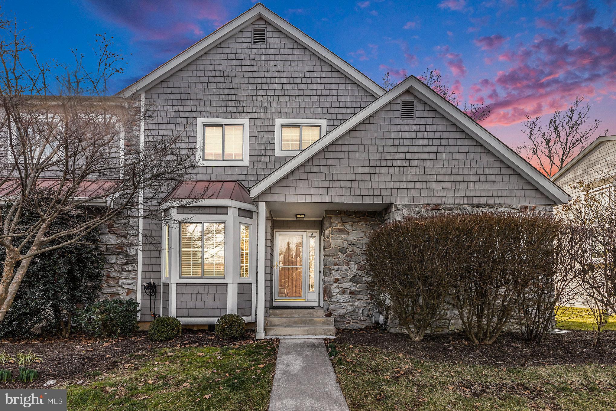 6 Lantern Lane Chesterbrook, PA 19087 - Photo 2 of 37 a front view of a house with garden