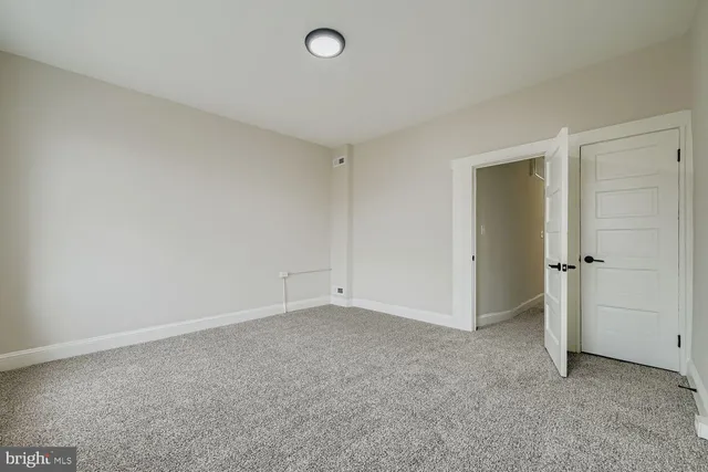 a view of an empty room