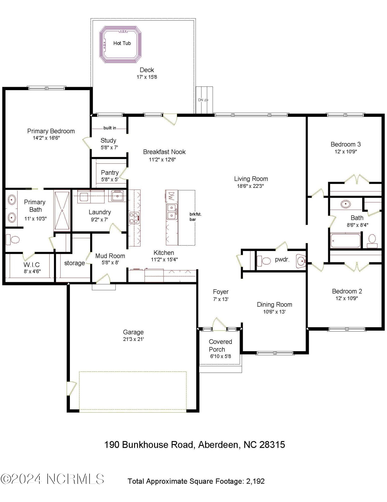 190 Bunkhouse Road Aberdeen, NC 28315 - Photo 11 of 62 190 Bunkhouse Road - House