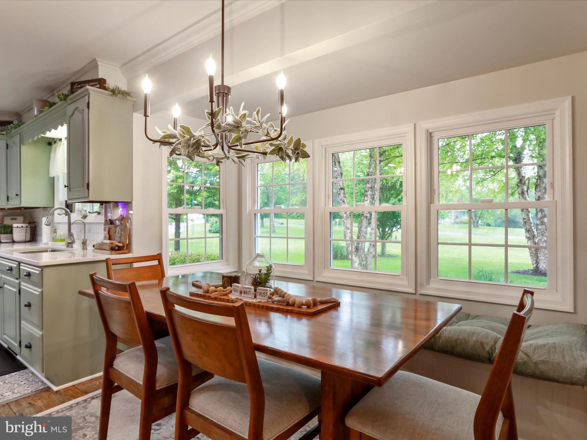 535 Bowling View Road Front Royal, VA 22630 - Photo 14 of 53 a view of a dining room with furniture window and outside view