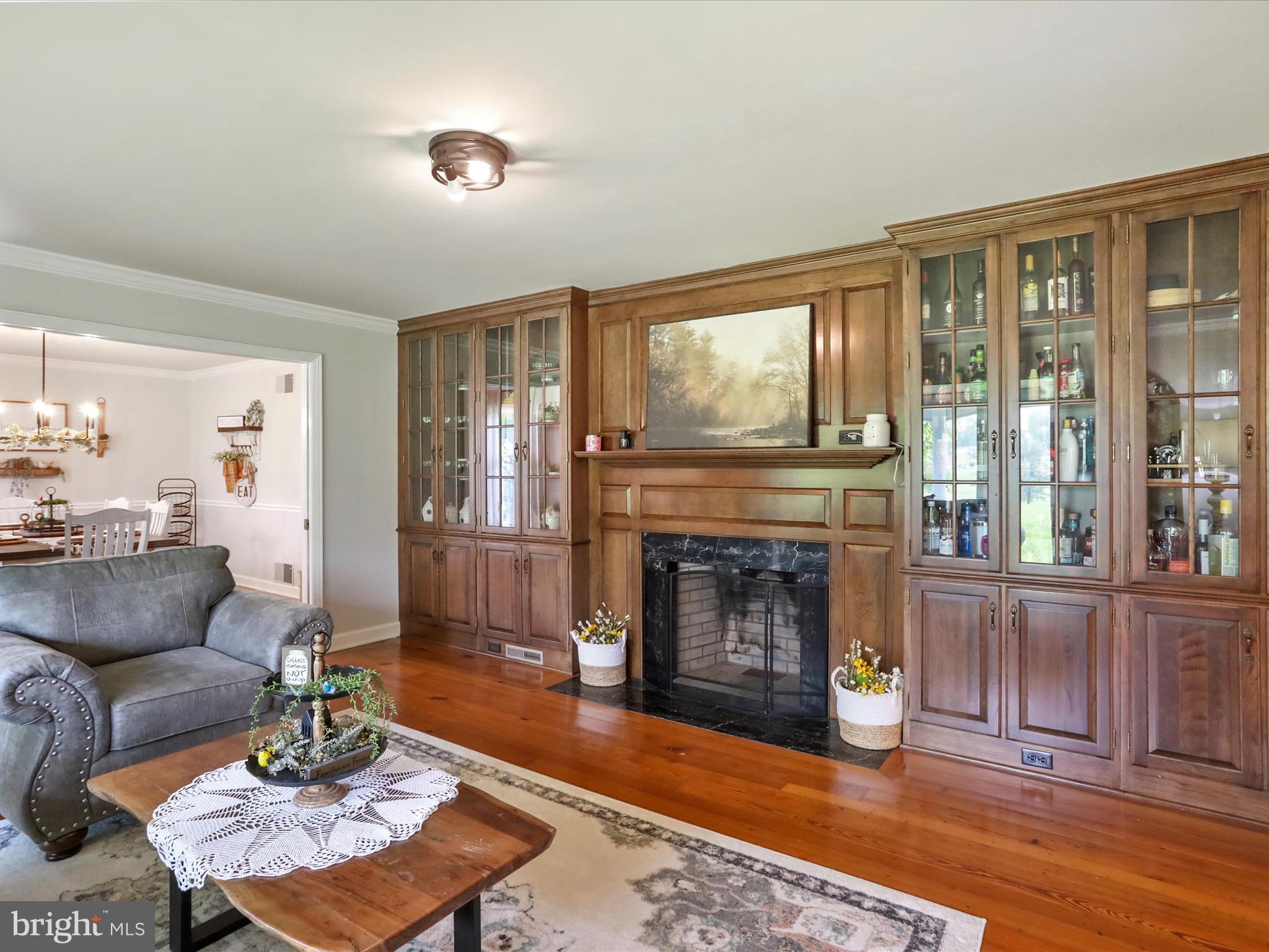 535 Bowling View Road Front Royal, VA 22630 - Photo 23 of 53 a living room with furniture and a fireplace