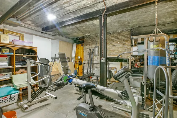 a view of bike garage