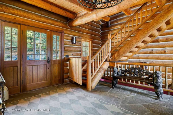 a roof deck with couch