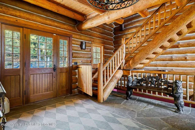 a roof deck with couch