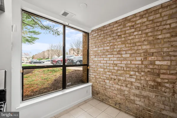 a view of a glass door and window