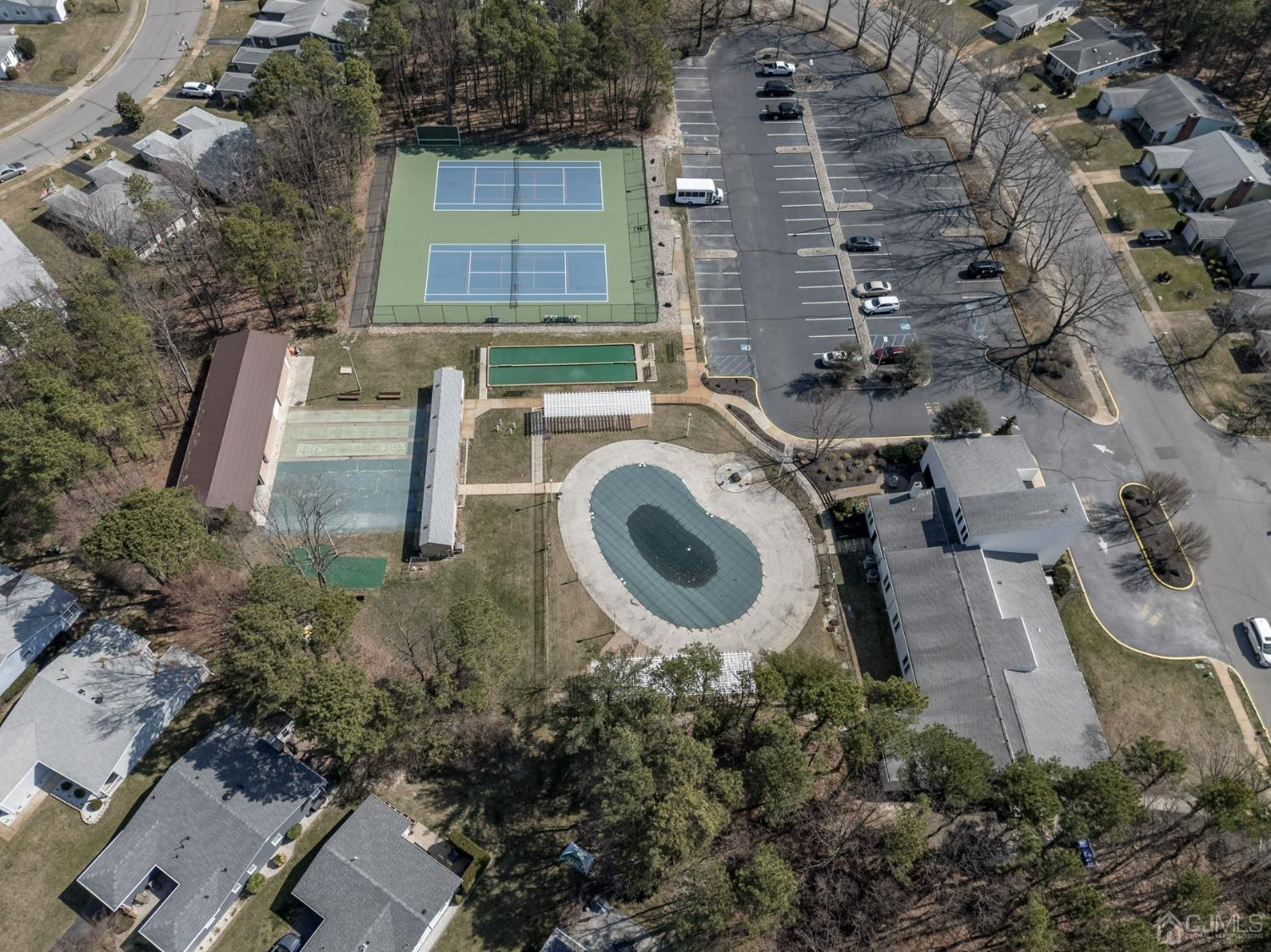 3 Bow Drive Brick, NJ 08723 - Photo 35 of 36 an aerial view of a house with a backyard space and lake view