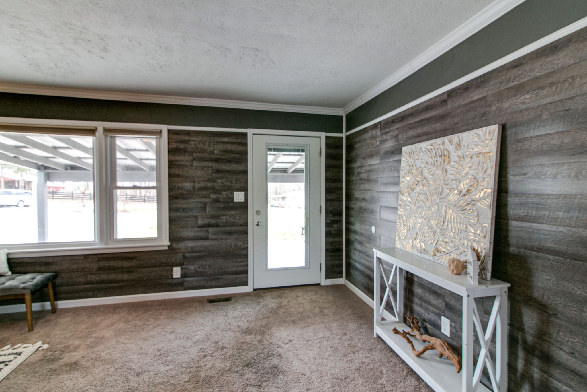 250 Hurricane Loop Tennessee Ridge, TN 37178 - Photo 6 of 26 a view of an empty room with a fireplace and a window