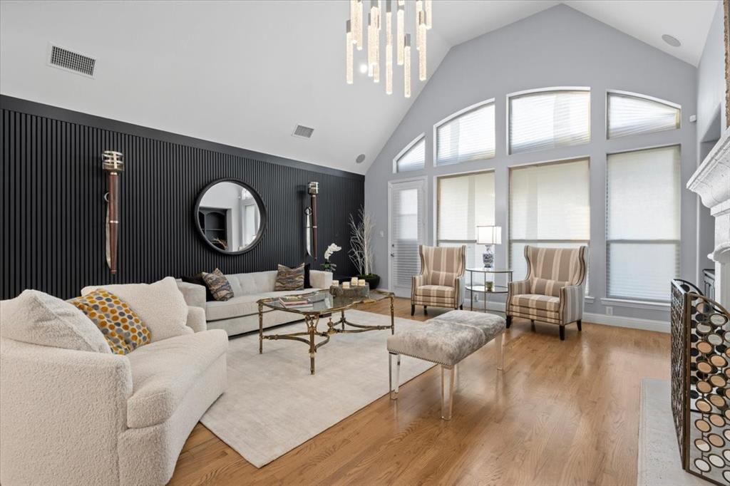 2517 Windsor Castle Way Lewisville, TX 75056 - Photo 8 of 30 a living room with furniture and a large window