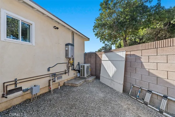 a view of a terrace with chairs