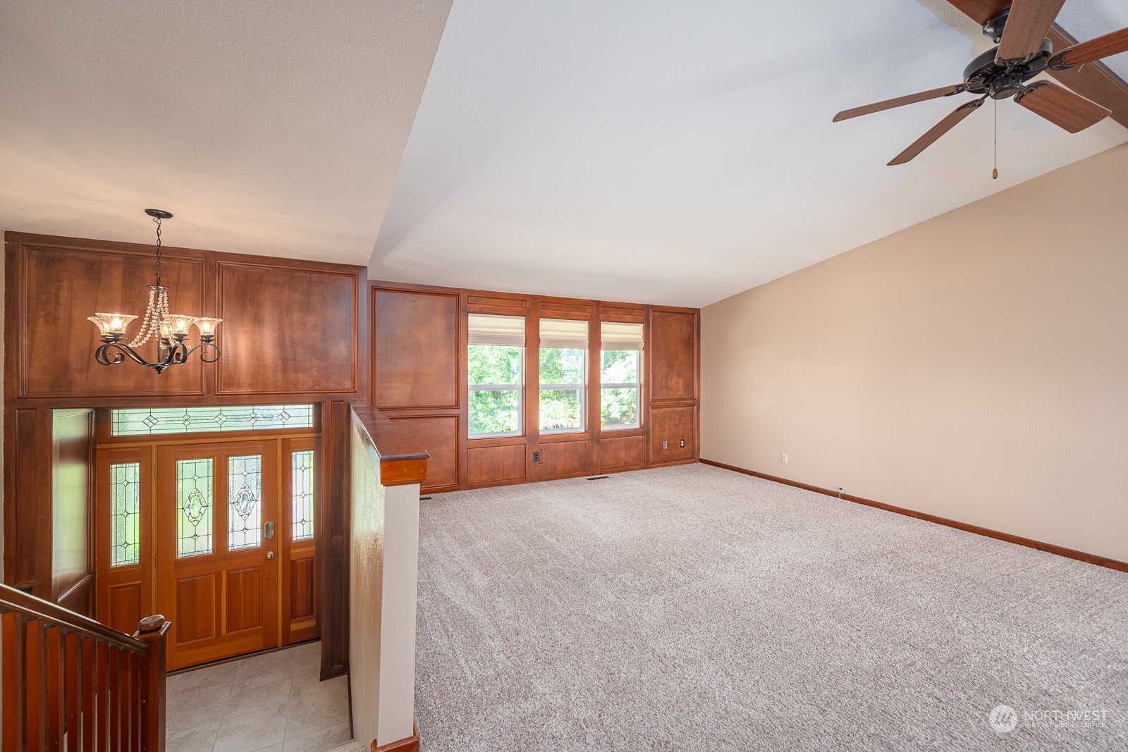 464 Patrick Road Ephrata, WA 98823 - Photo 7 of 30 a view of an empty room with a chandelier fan