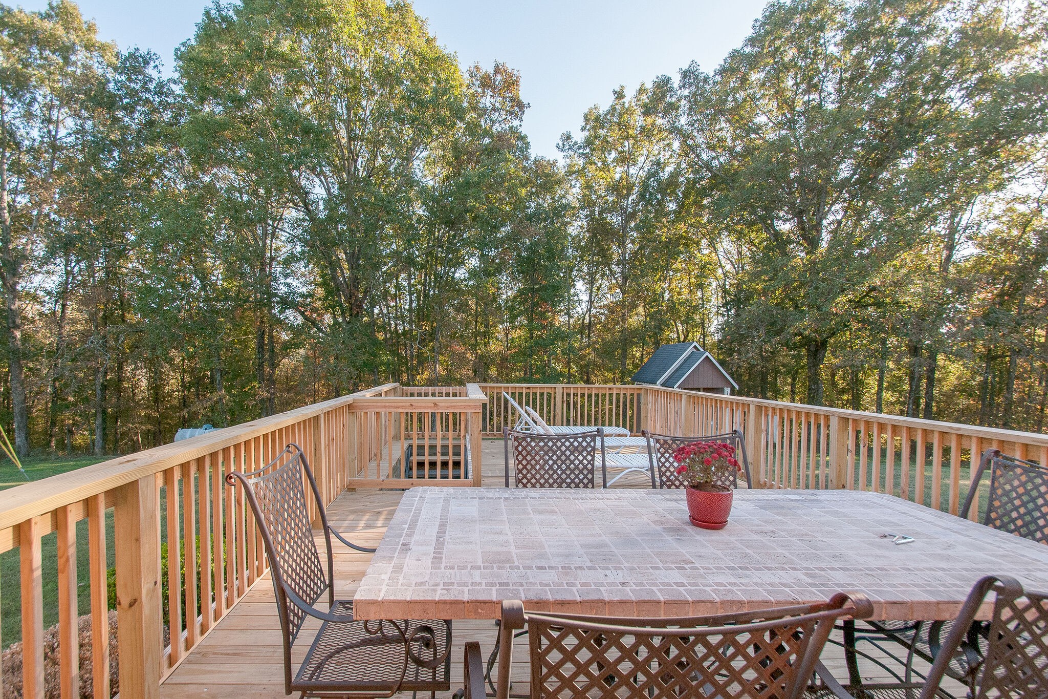 1230 Grindstone Hollow Road Dickson, TN 37055 - Photo 33 of 50 a view of balcony with wooden floor and outdoor seating