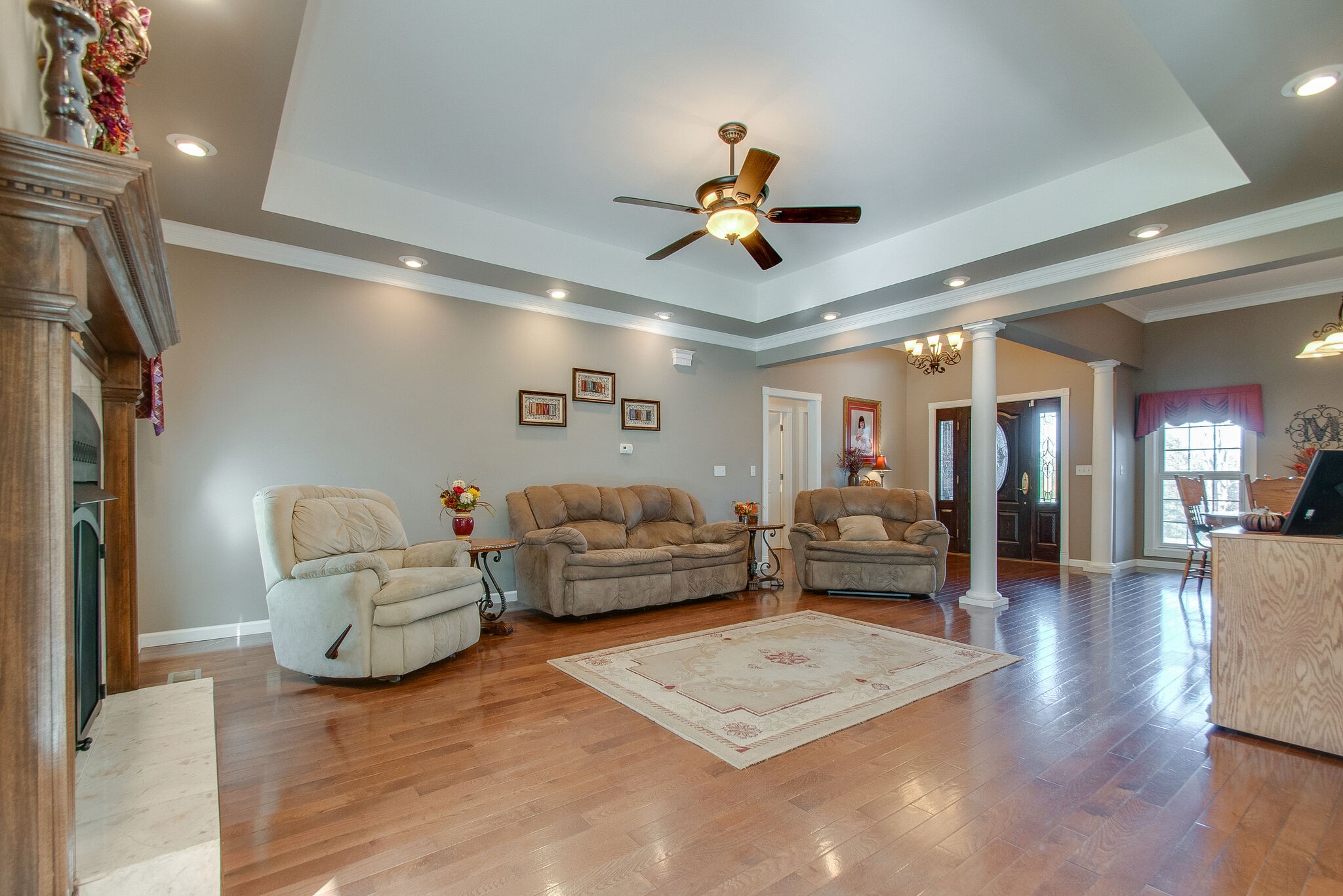1230 Grindstone Hollow Road Dickson, TN 37055 - Photo 10 of 50 a living room with furniture and wooden floor