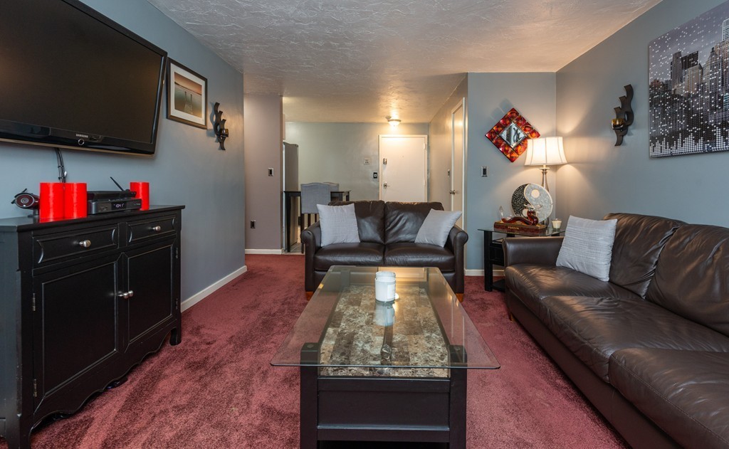 189 Littleton Road, Unit 19 Chelmsford, MA 01824 - Photo 24 of 42 a living room with furniture and a flat screen tv