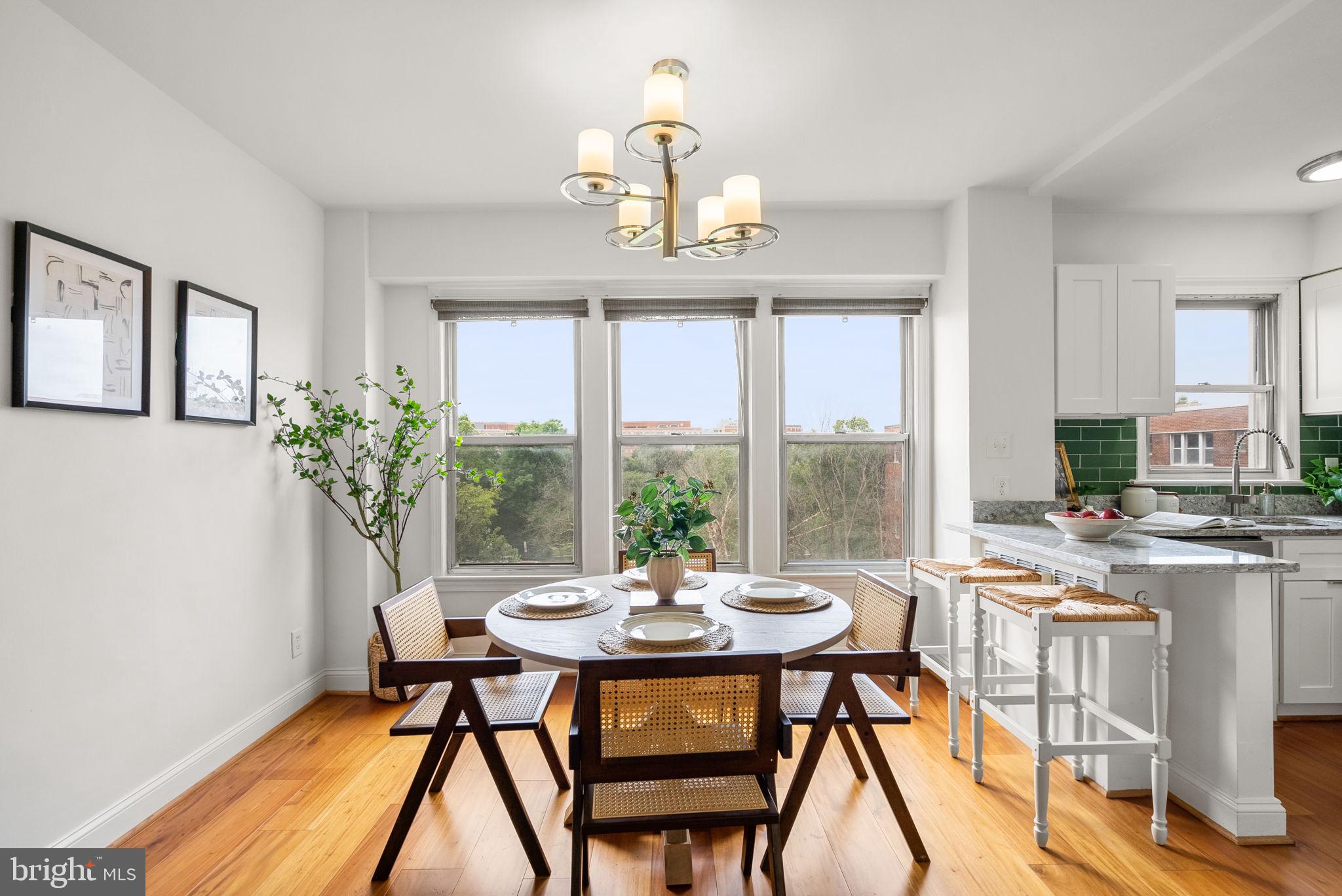 2500 Q Street Northwest, Unit 524 Washington, DC 20007 - Photo 2 of 50 a view of a dining room with furniture window and outside view