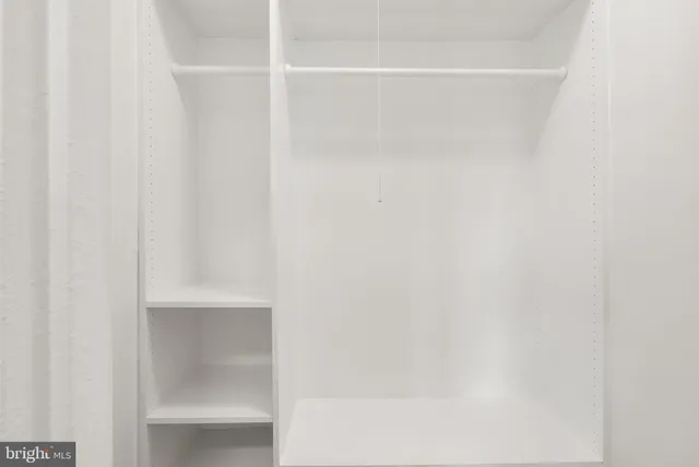 a close view of closet