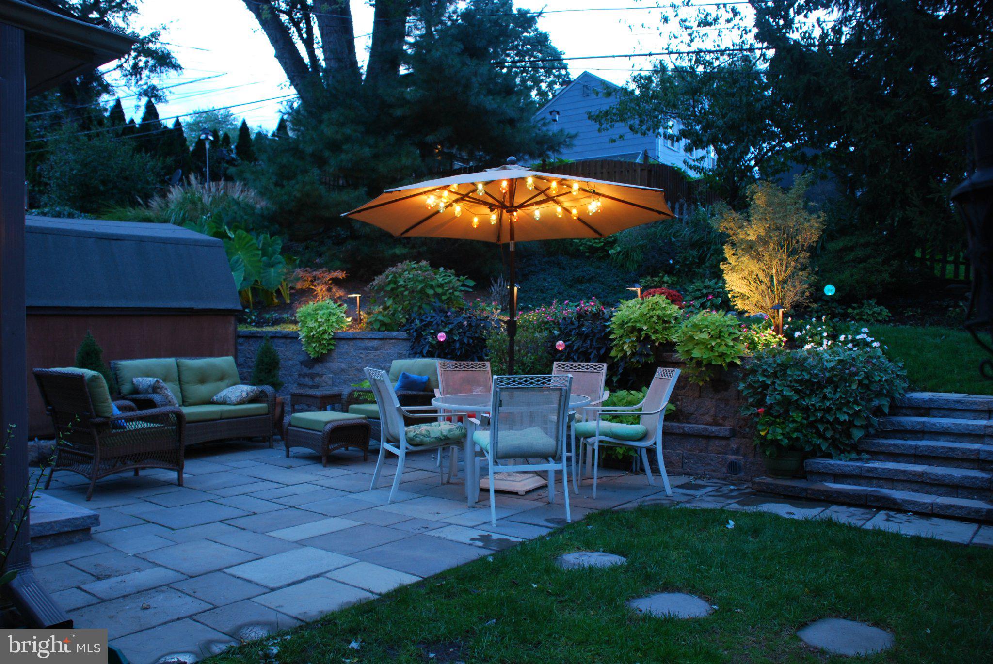608 South Devon Avenue Wayne, PA 19087 - Photo 32 of 40 Patio at Dusk