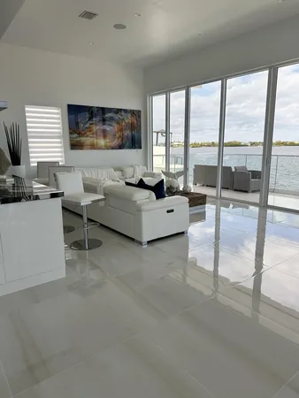 a view of room with window and wall painting