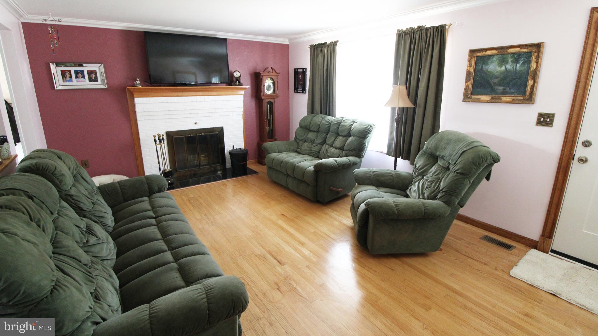 10617 Powell Road Thurmont, MD 21788 - Photo 9 of 32 Living Room With Wood Burning Fire Place.