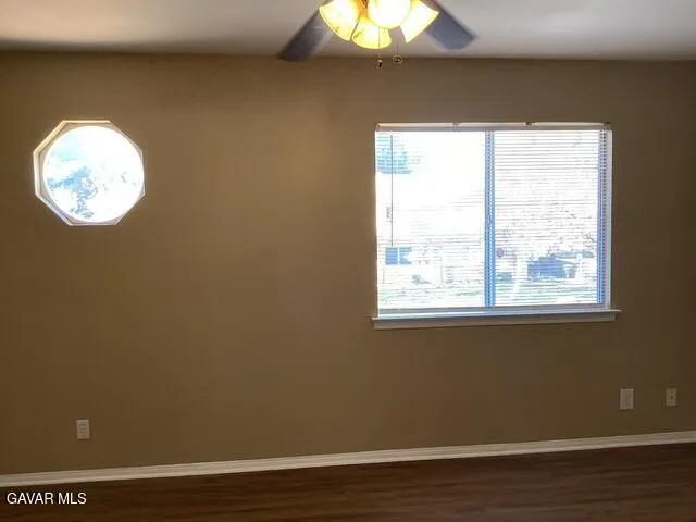 a view of a window in a room