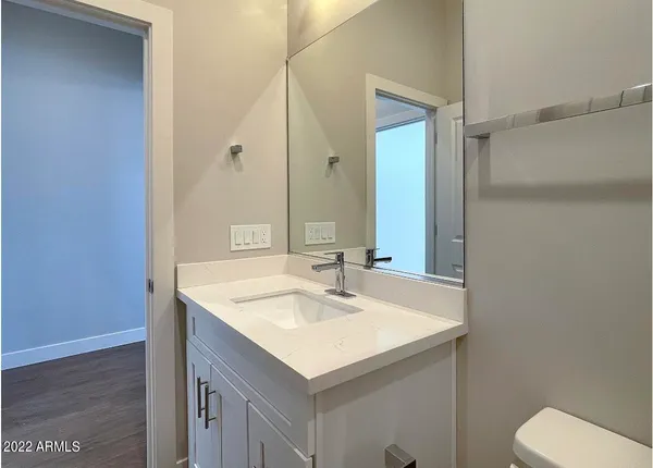 a bathroom with a sink and a toilet