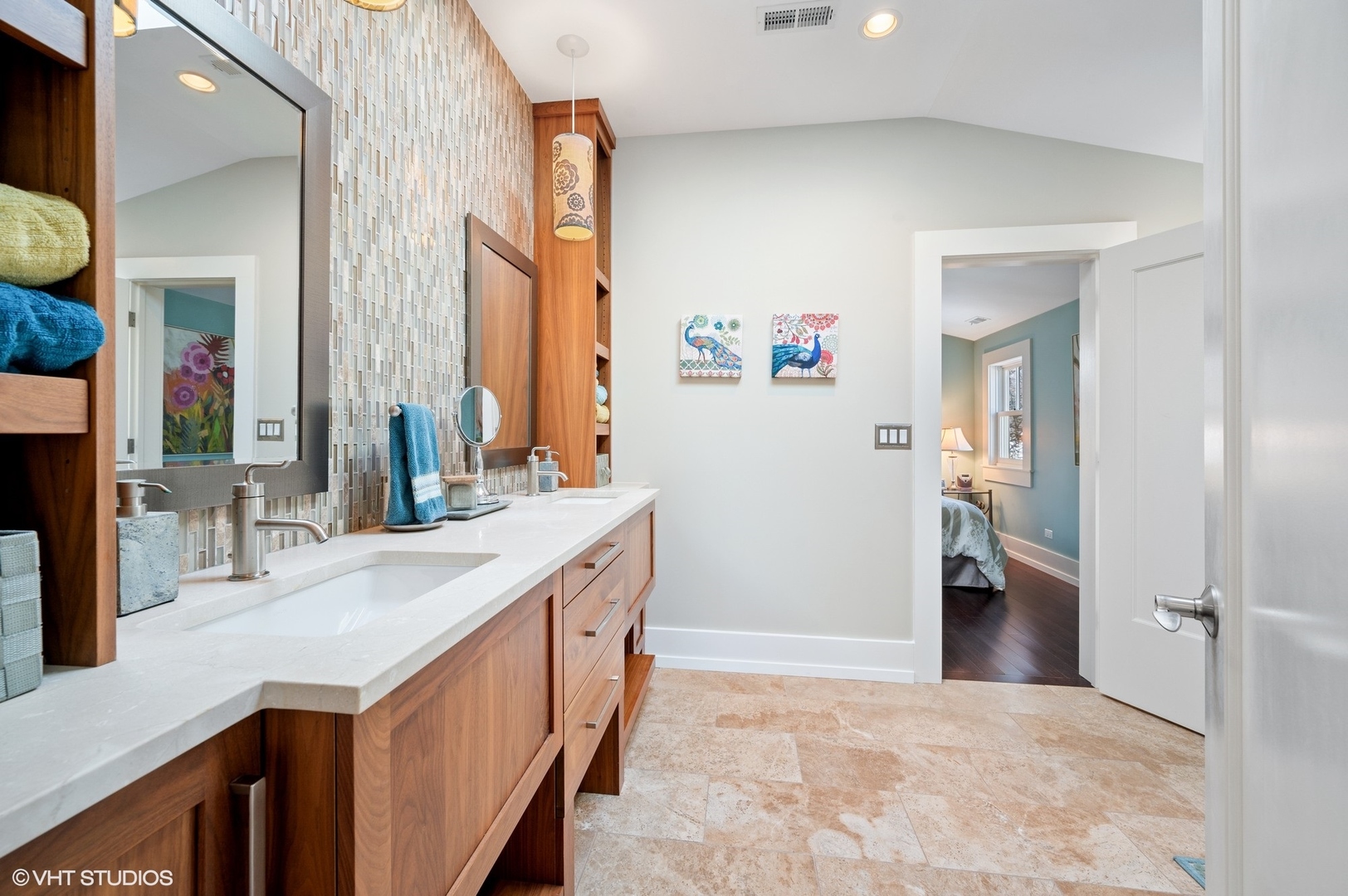412 Central Avenue Wilmette, IL 60091 - Photo 47 of 69 a bathroom with a sink and a mirror