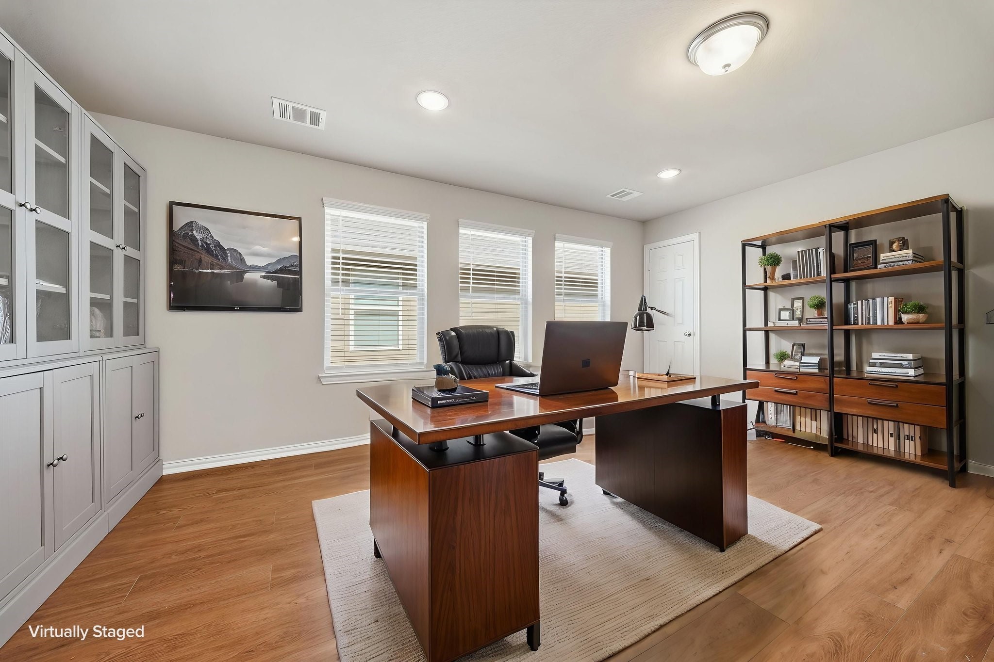 17714 Sugar Magnolia Lane Spring, TX 77379 - Photo 8 of 24 Private study with built-in cabinetry, ideal for working from home. (Virtually staged)