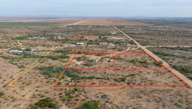 an aerial view of multiple house