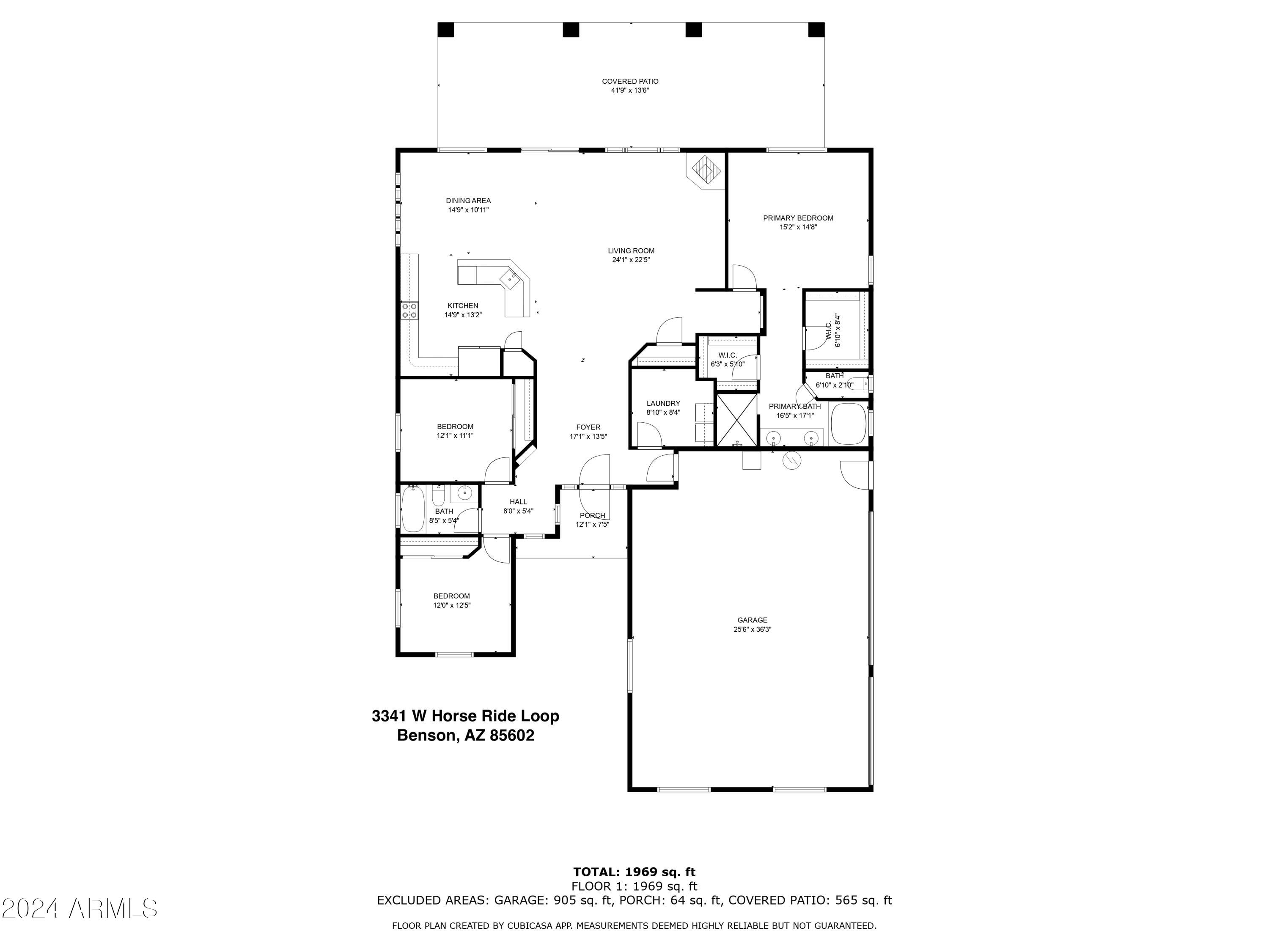 3341 West Horse Ride Loop Benson, AZ 85602 - Photo 49 of 49 Floorplan 3341 Horse Ride Loop