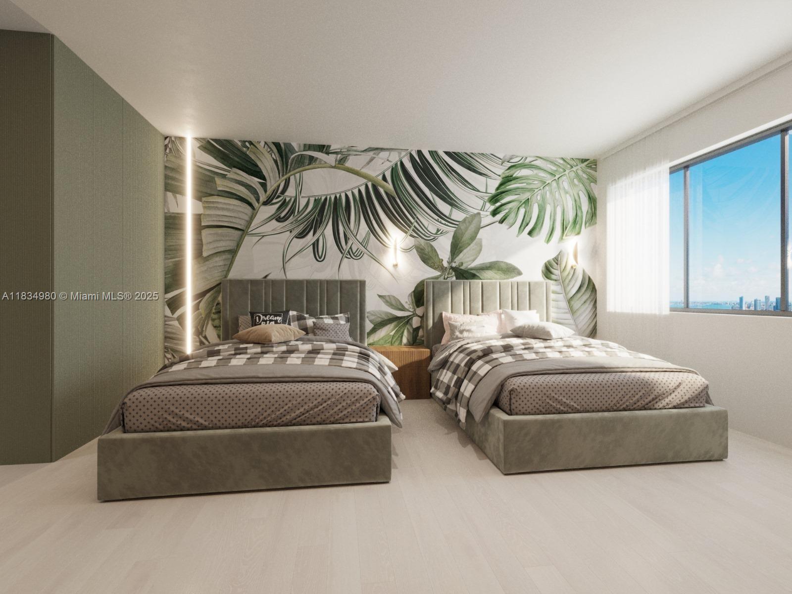 2301 Collins Avenue, Unit 415 Miami Beach, FL 33139 - Photo 6 of 23 a bedroom with bed and flowerpot