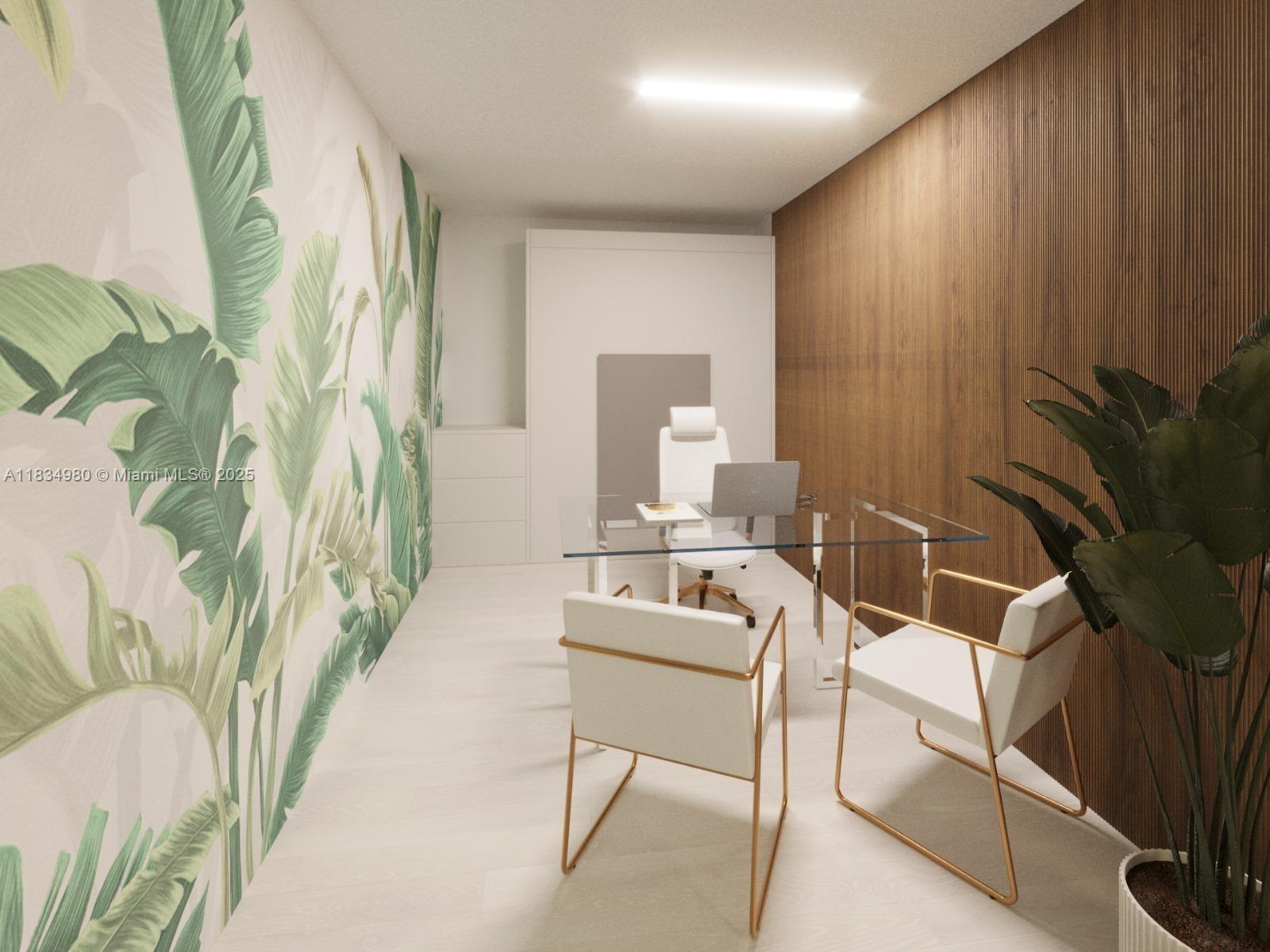 2301 Collins Avenue, Unit 415 Miami Beach, FL 33139 - Photo 7 of 23 a living room with furniture and a potted plant