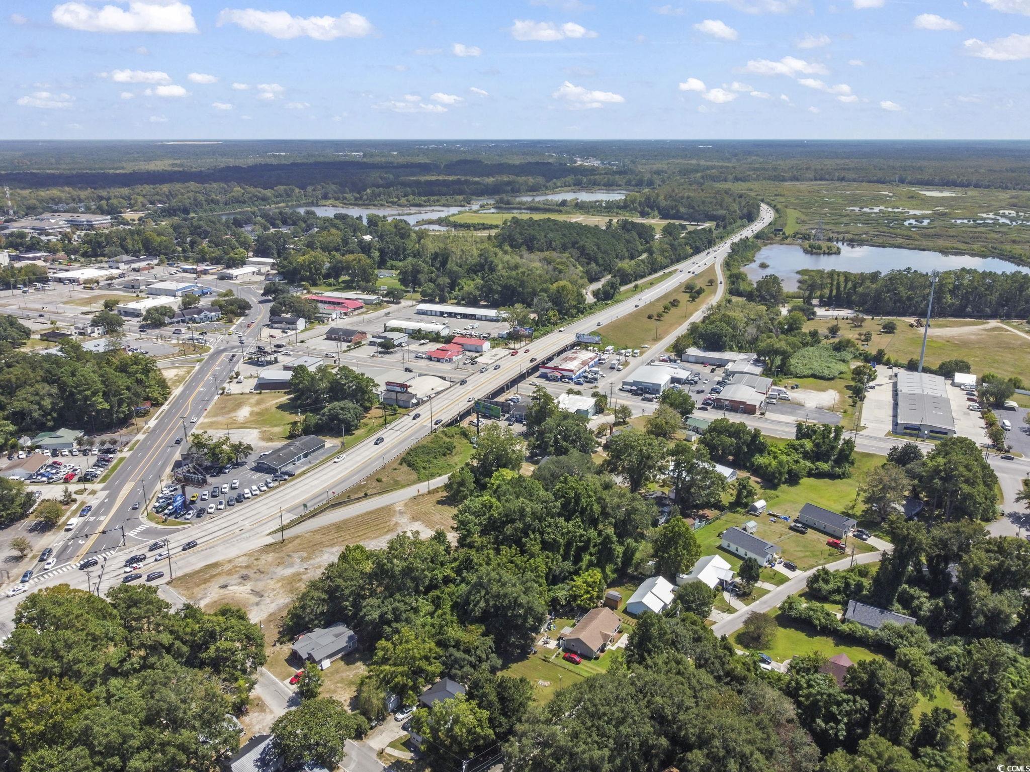 411 Apple Lane Conway, SC 29527 - Photo 5 of 9 Aerial view of property and surrounding area with a highway