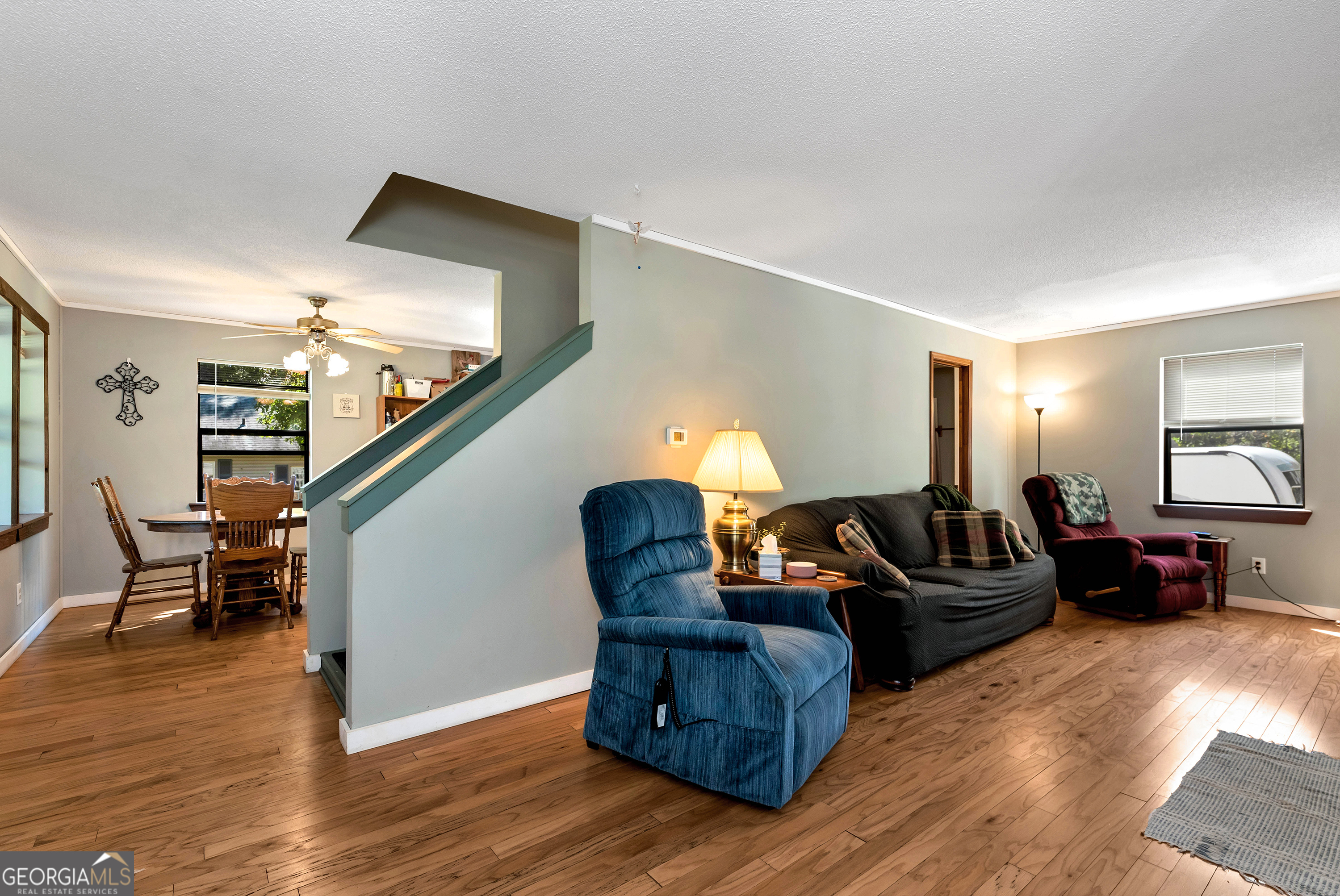 373 Jennys Cove Road Cleveland, GA 30528 - Photo 13 of 44 a living room with furniture and wooden floor