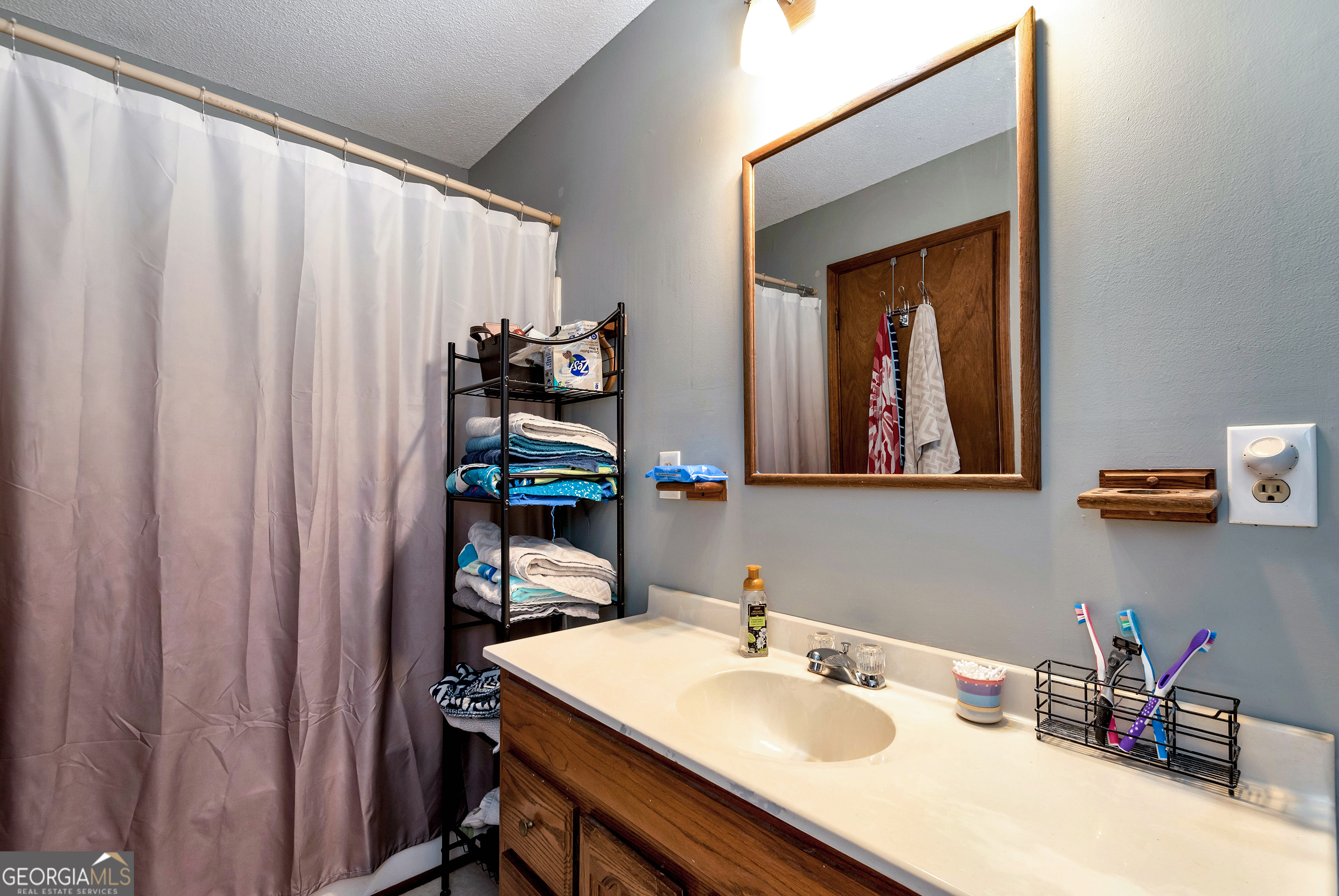 373 Jennys Cove Road Cleveland, GA 30528 - Photo 24 of 44 a bathroom with a sink and a mirror