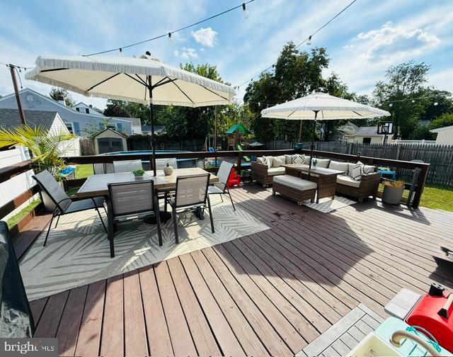 806 West Evesham Road Glendora, NJ 08029 - Photo 22 of 26 a view of a terrace with seating space