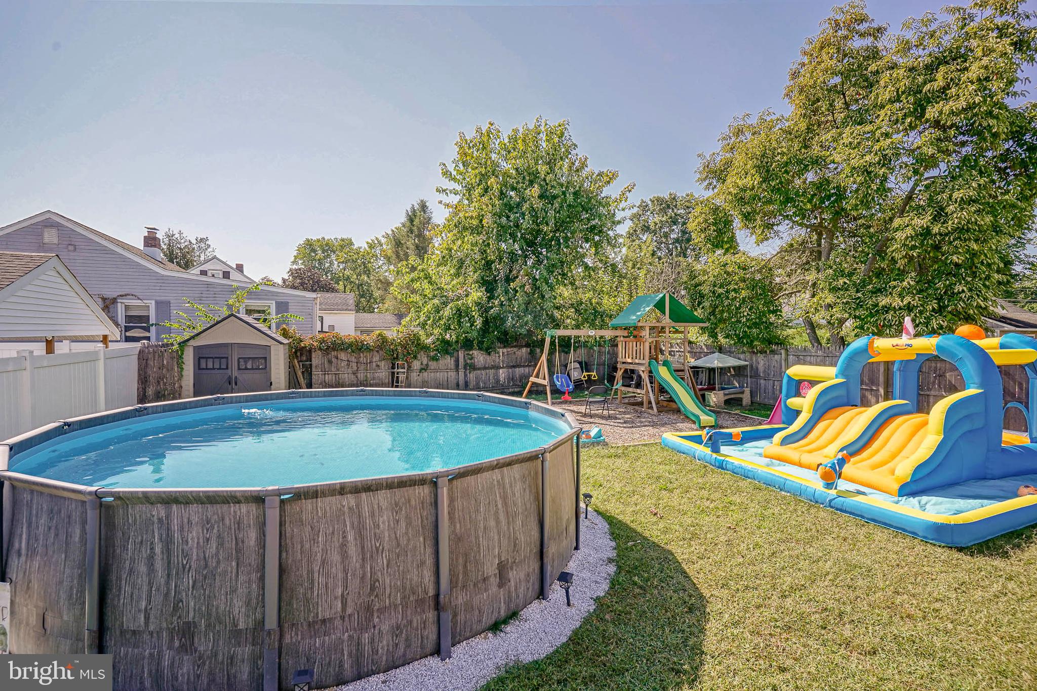 806 West Evesham Road Glendora, NJ 08029 - Photo 25 of 26 an aerial view of a house with swimming pool and outdoor space