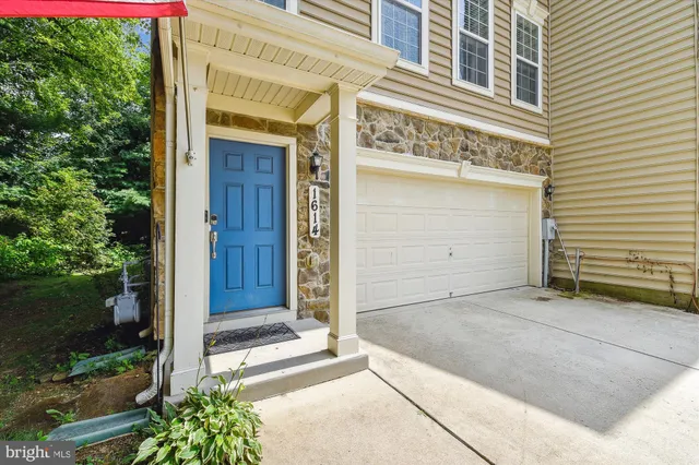 a view of front door of house