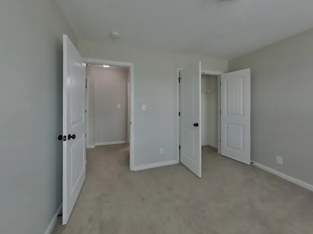 a view of room with closet area