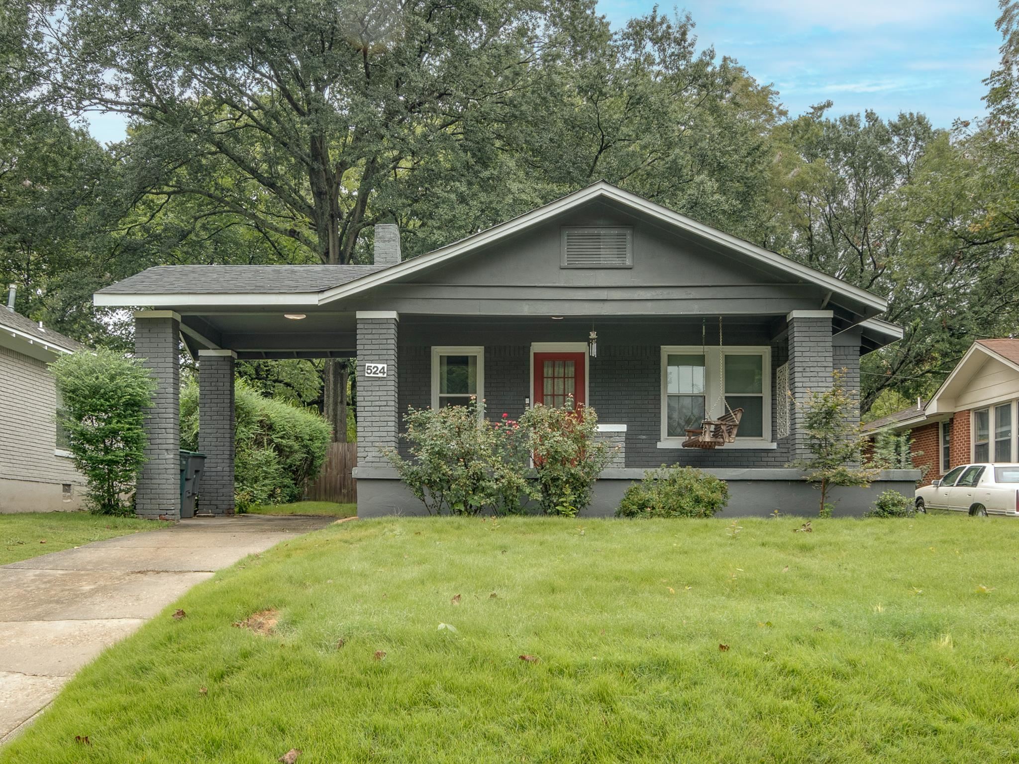 524 Alexander Street Memphis, TN 38111 - Photo 2 of 34 View of front of home featuring covered porch and a front lawn