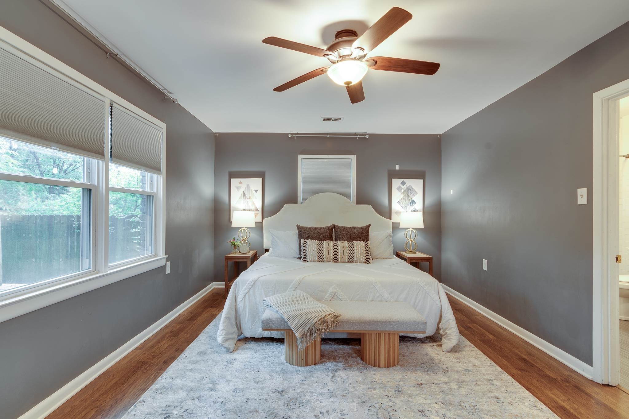 524 Alexander Street Memphis, TN 38111 - Photo 22 of 34 Bedroom featuring ceiling fan and hardwood / wood-style floors