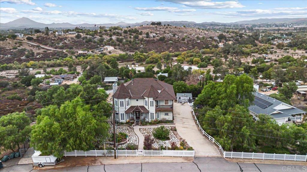 333 Salmon Road Ramona, CA 92065 - Photo 35 of 44 an aerial view of a house with a garden